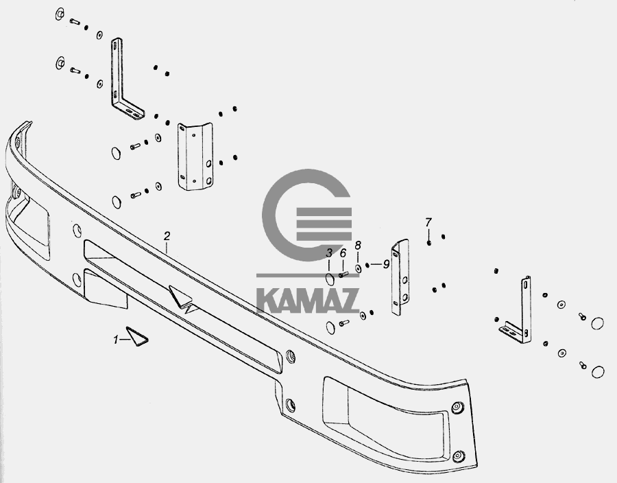 Панель фар камаз 6520